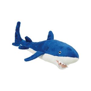 Pluche blauwe haai knuffel van 30 cm -