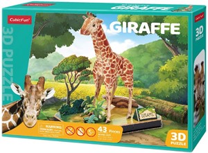 CubicFun Puzzel Giraffe - 3D Puzzel