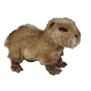 Ravensden Pluche bruine waterzwijn/capibara knuffel 28 cm speelgoed -