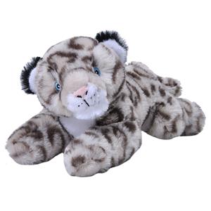 Pluche knuffel dieren Eco-kins sneeuw luipaard/panter van 25 cm -