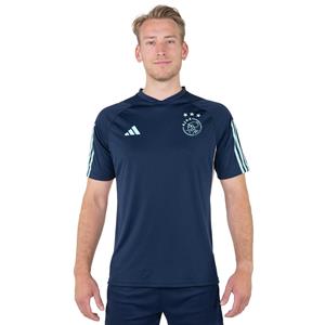 Adidas Ajax Trainingsshirt 2023-2024 Donkerblauw Lichtblauw Wit