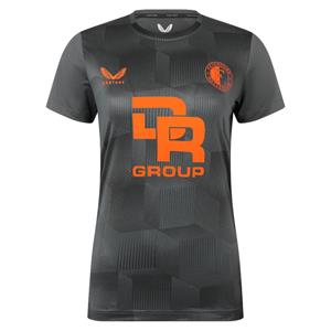 Feyenoord Trainingsshirt 2023-2024 Dames Grijs Oranje Zwart