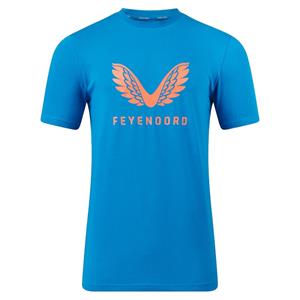Feyenoord Travel T-Shirt 2023-2024 Kids Blauw