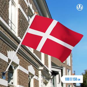 Vlaggenclub.nl vlag Denemarken 100x150cm - Spunpoly