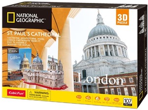 CubicFun 3D Puzzel - National Geographic St. Paul's Cathedral (107 stukjes)