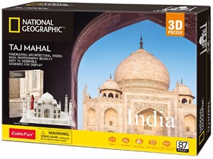 CubicFun 3D Puzzel - National Geographic Taj Mahal (87 stukjes)