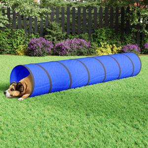 Hondentunnel 50x300 cm polyester blauw