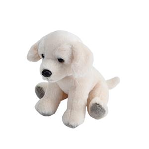 Pluche knuffel Blonde Labrador hond van 13 cm -