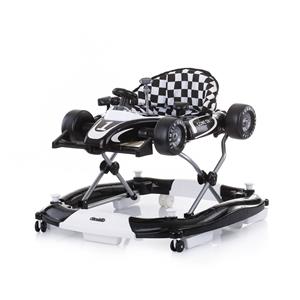Chipolino Loopstoel Racer 4 in 1 zwart/wit voor de ontwikkeling van je baby!