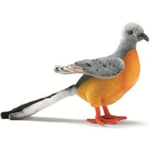 Hansa tropische pluche duif knuffel 20 cm -