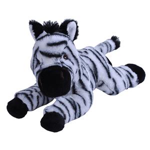 Wild Republic Pluche knuffel dieren Eco-kins zebra van 30 cm -