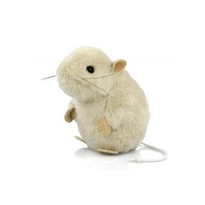 Semo Pluche knuffel muis wit 13 cm -