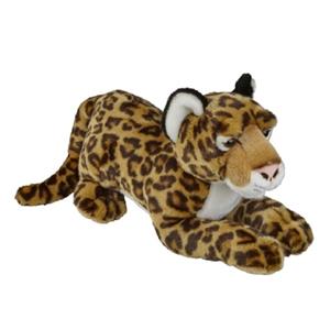 Ravensden Pluche bruine jaguar/luipaard knuffel 50 cm speelgoed -