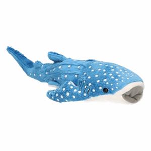 Pluche knuffel blauwe walvis haai 28 cm -