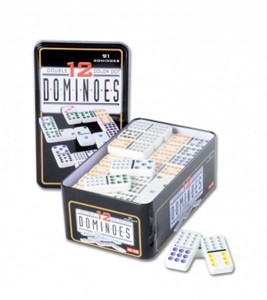 HOT Games Domino Dubbel 12 in blik