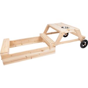 Small foot Sand box met zithoek en moddertafel