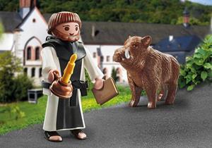 Playmobil Eberbach Monk with Boar