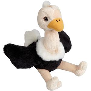 Ravensden Pluche knuffel dieren Struisvogel vogel van 15 cm -