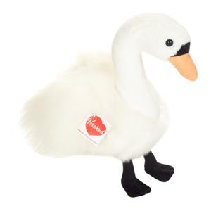 Teddy Hermann 93951 - Schwan Lizzy, 20 cm, Plüschtier, Herzekind-Kollektion