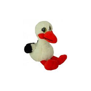 PIA Soft Toys Pluche ooievaar knuffel 18 cm -