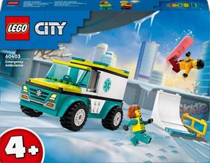 LEGO City Great Vehicles 60403 Rettungswagen und Snowboarder