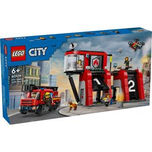 Lego 60414  City Brandweerkazerne En Brandweerauto