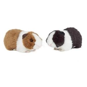 Set van 2x pluche cavia knuffels 20 cm speelgoed met geluid -