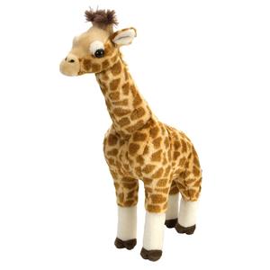 Wild Republic Pluche gevlekte staande giraffe knuffel 43 cm speelgoed -
