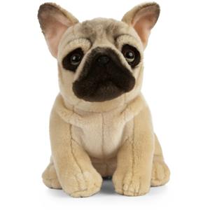 Living Nature Pluche Franse Bulldog hond/honden knuffel 25 cm speelgoed -