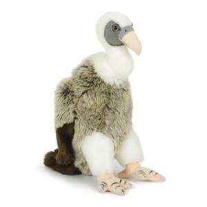 Merkloos Pluche wit/grijze gier vogel knuffel 30 cm speelgoed -