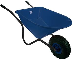 Kinderkruiwagen blauw/zwart metaal/kunststof - 