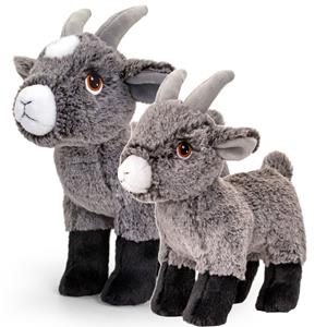 Pluche knuffel dieren geiten familie setje 20 en 25 cm -