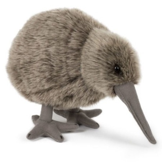 Merkloos Pluche kiwi vogel knuffel 20 cm speelgoed -