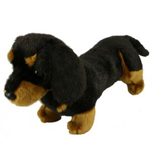 Merkloos Kortharige teckel knuffel hond cm -