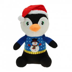 Merkloos Pluche pinguin knuffel 30 cm kerstknuffels -