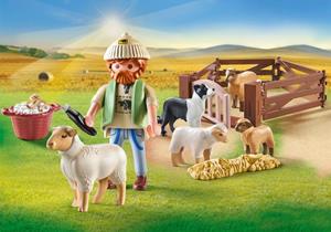 Jonge herder met schapen