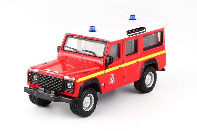 Bburago Land Rover Defender Brandweer