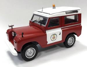 Brinic Modelcars Atlas Land Rover Series II Bomberos Fire Brigade Barcelona