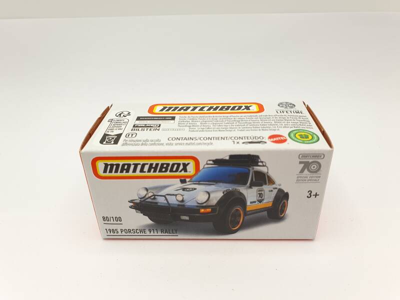 Brinic Modelcars Matchbox 1985 Porsche 911 Rally
