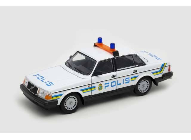 Brinic Modelcars Welly Volvo 240 GL Politie Zweden (Polis)