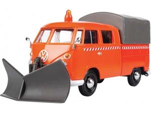 Brinic Modelcars Motormax Volkswagen T1 pick up truck met sneeuwschuiver