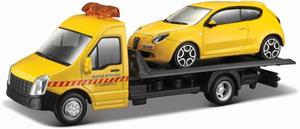 Brinic Modelcars Bburago Autotransporter met Alfa Romeo Mito