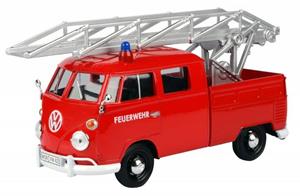 Brinic Modelcars Motormax Volkswagen T1 Pick-up brandweer