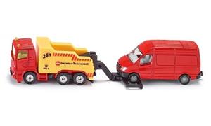 Brinic Modelcars Siku 1667 Scania takelwagen met Mercedes Sprinter