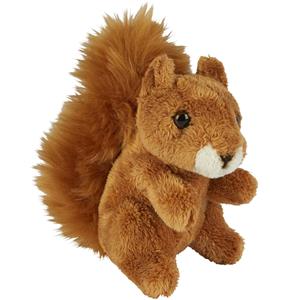 Pluche knuffel dieren Rode Eekhoorn van 15 cm -