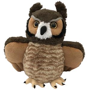 Wild Republic Pluche oehoe uil knuffel 30 cm -