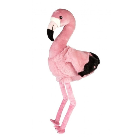 Ravensden Grote pluche roze flamingo vogel knuffel 74 cm speelgoed -