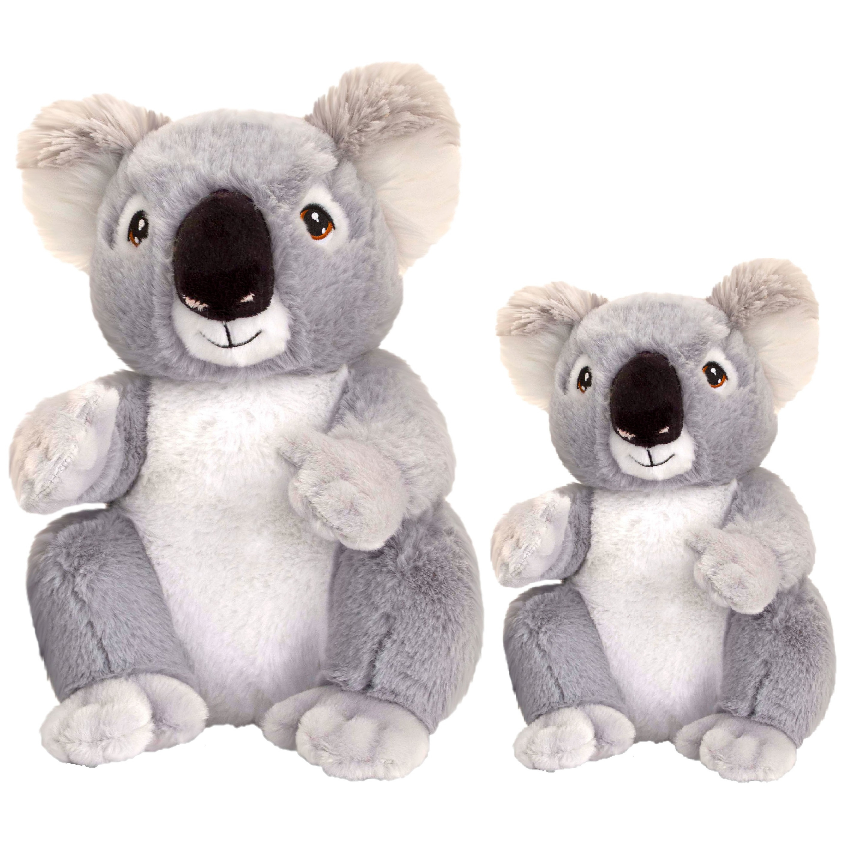  Pluche knuffel dieren set 2x koala beertjes 18 en 26 cm -