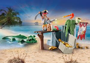 PLAYMOBIL 71473 Pirat mit Alligator