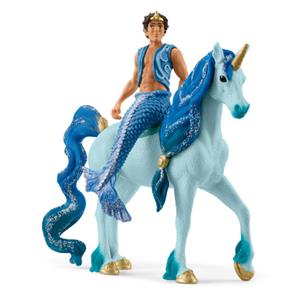 Schleich 70718 - Bayala, Aryon auf Einhorn, Unterwassereinhorn, Spielset